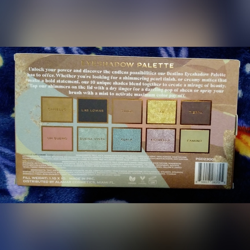 🆕️Alamar Cosmetics Destino Eyeshadow Palette - Picture 5 of 10